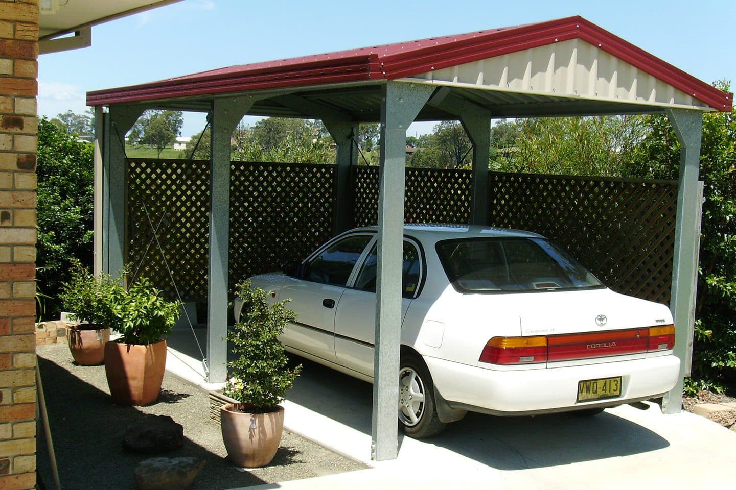 Single bay carport