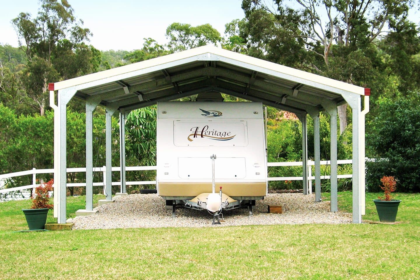 Carport with storage