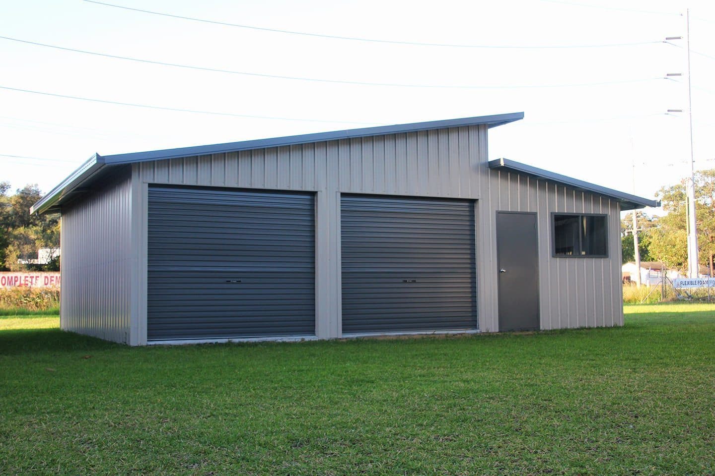 Modern skillion shed